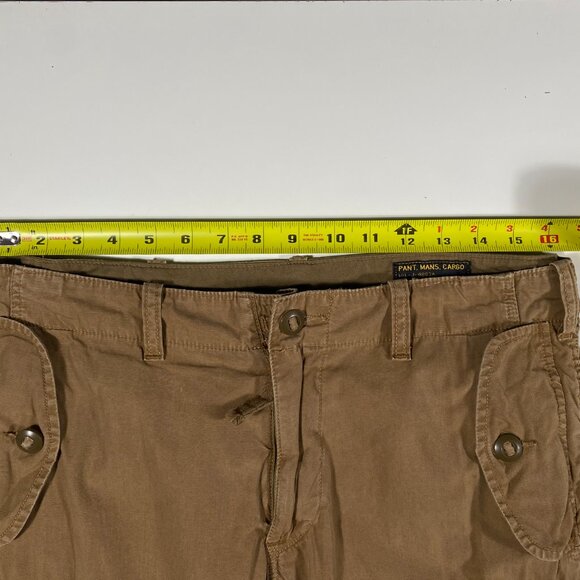 Vintage Polo Ralph Lauren PL-067 Utility Fatigue Pants Tan Men's size 32x31 - Picture 10 of 12